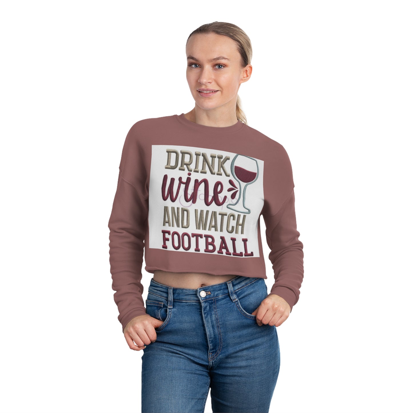 Women's Football Cropped Sweatshirt