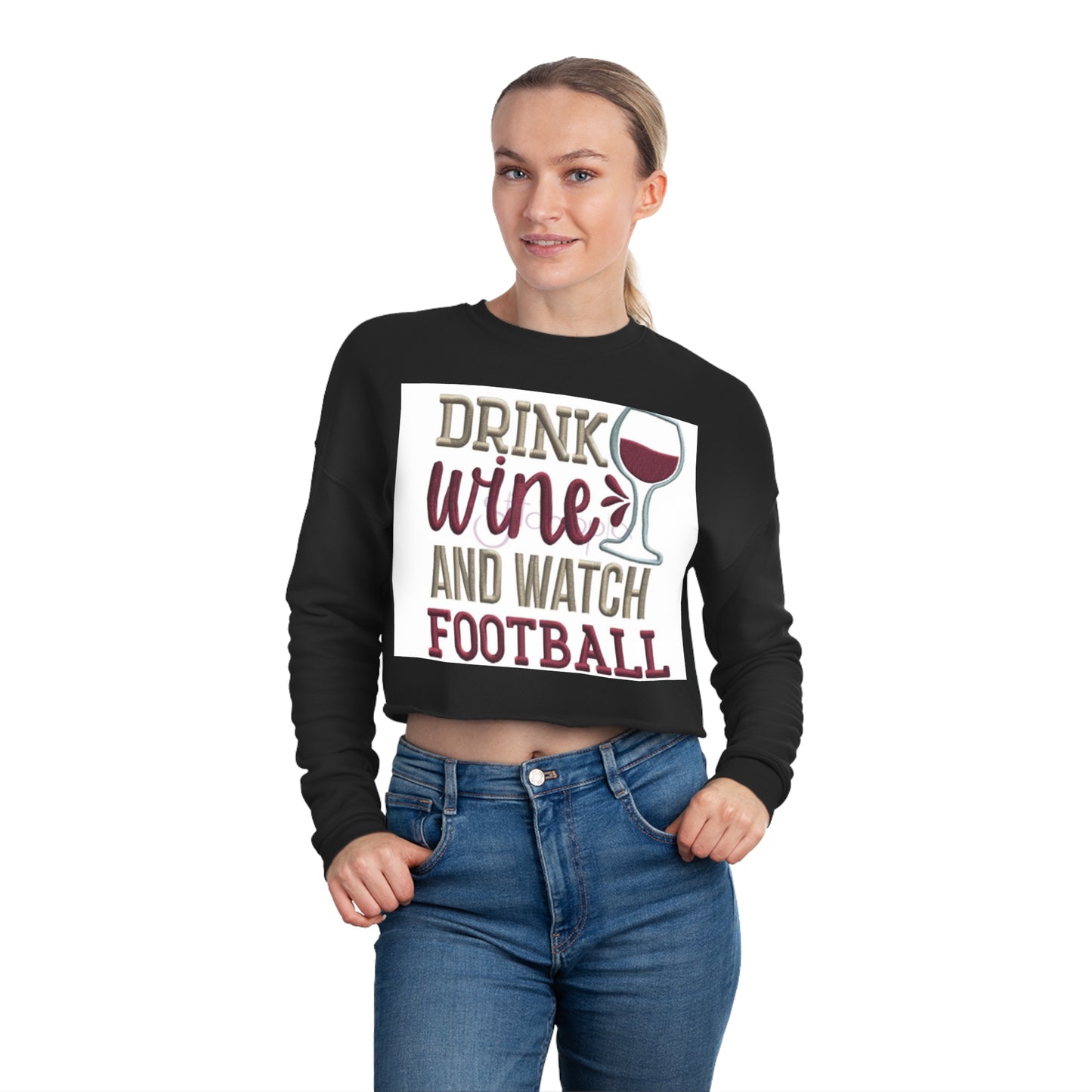 Women's Football Cropped Sweatshirt